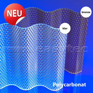 Lichtplatte mit Struktur aus Polycarbonat