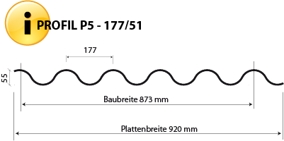 Stegplatten Welle P5